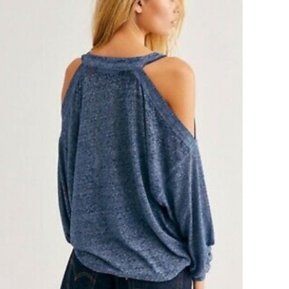 SALE ⏬ NWT Free People Chill our cold shoulder top - Picture 2 of 6